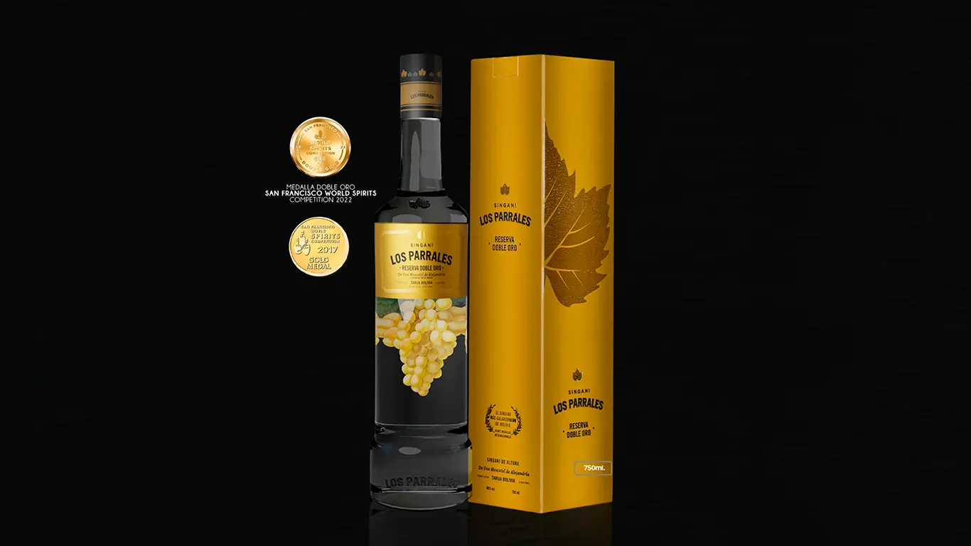 Singani Los Parrales - Reserva Doble Oro